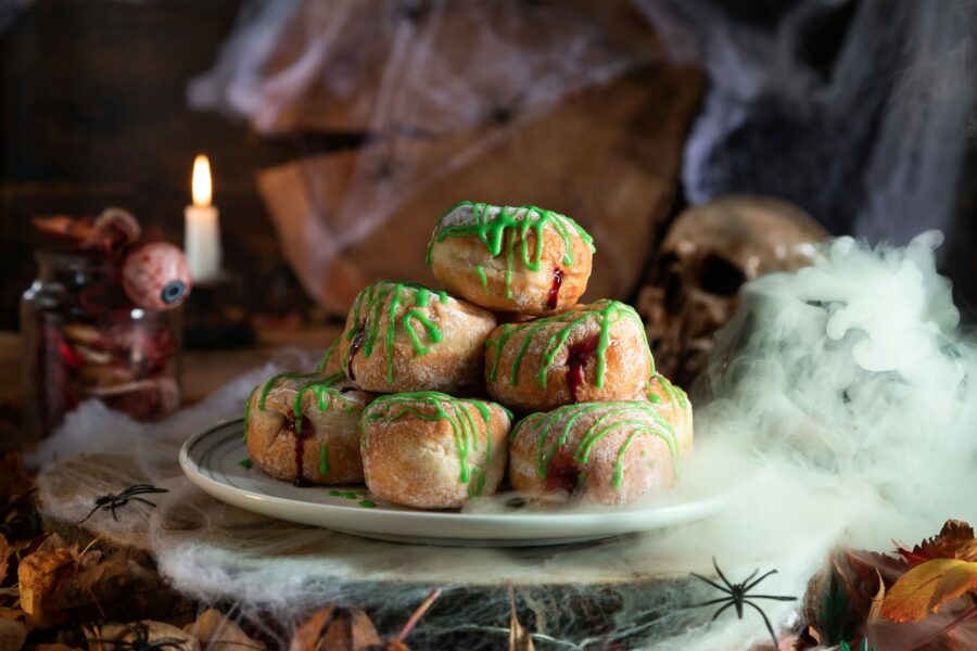 Blood & Slime Halloween Doughnuts