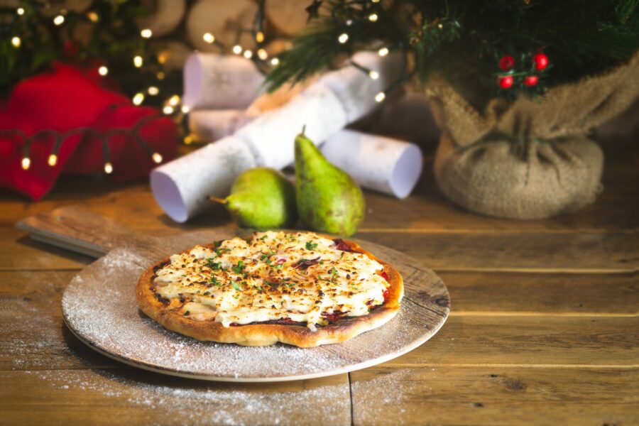 Pear & Goats Cheese Pizza