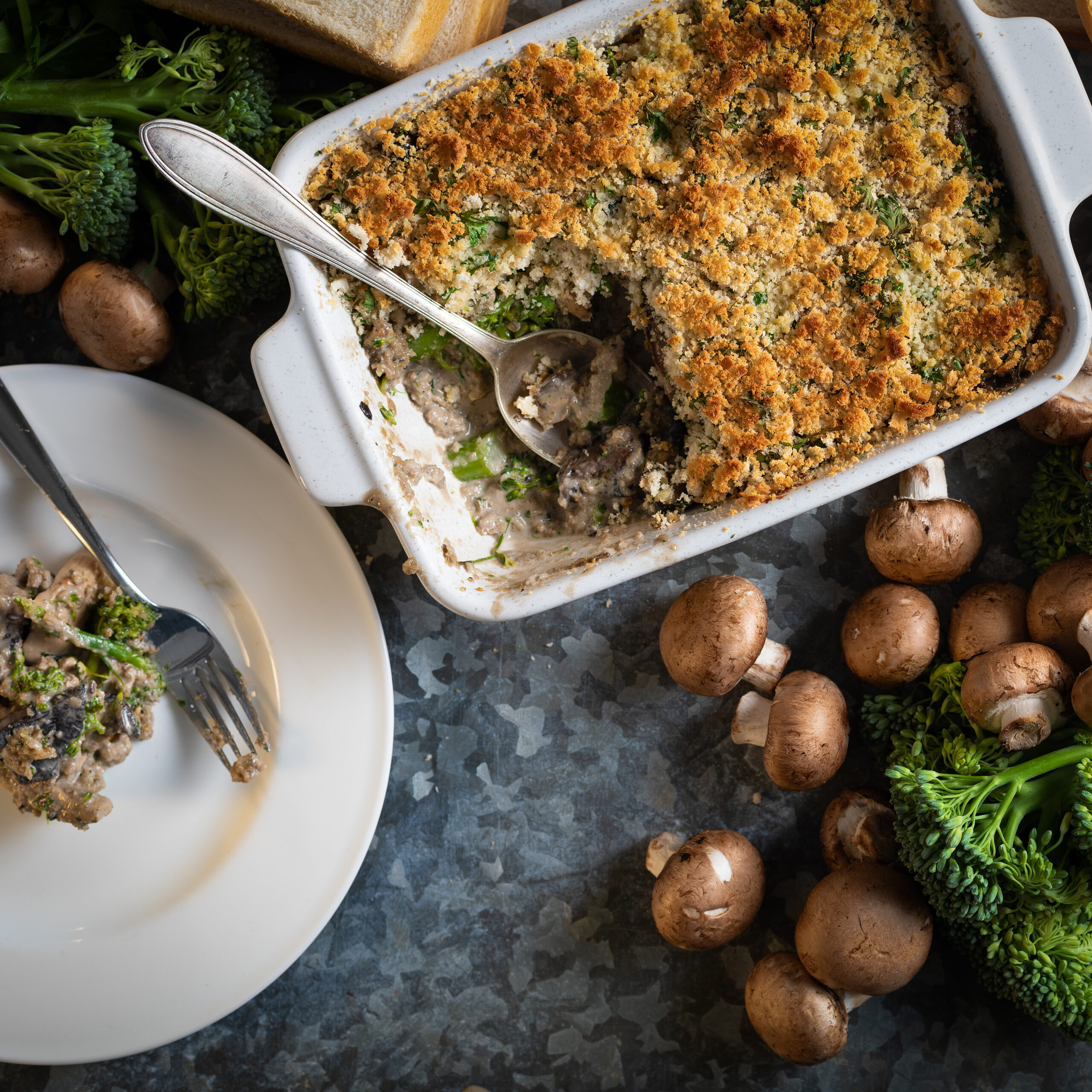 Mushroom & Broccoli Gratin | Wholesale Bread | Kara Foodservice