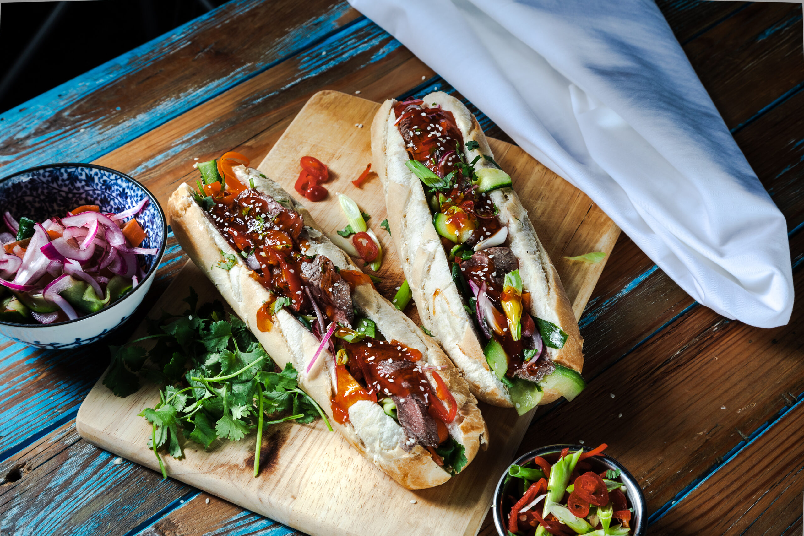Korean Chilli Beef Baguette - Kara Foods