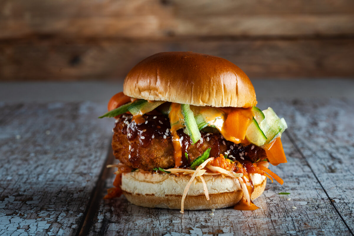 Gochujang Korean Chicken Burger