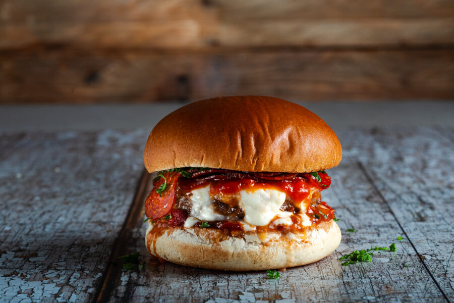 Pepperoni Pizza Burger