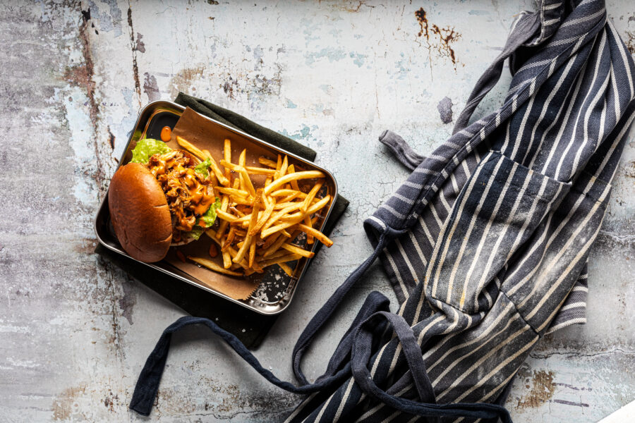 Korean BBQ Burgers with Kimchi Slaw